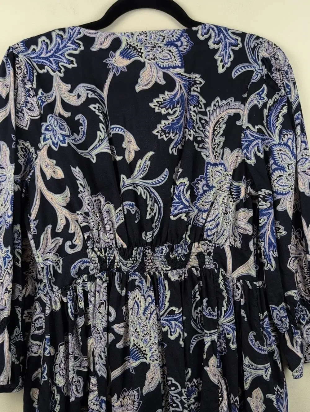 Fat Face Blue Maddox Palace Floral Dress Size 8 Cotton Comfy Easygoing